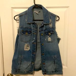 Graphic Jeans Jacket